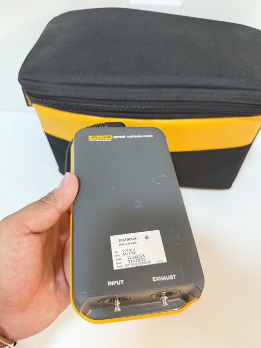 FLUKE BIOMEDICAL VAPOR ANESTHESIA TESTER W/BAG (CALIBRATED 2025) TESTED