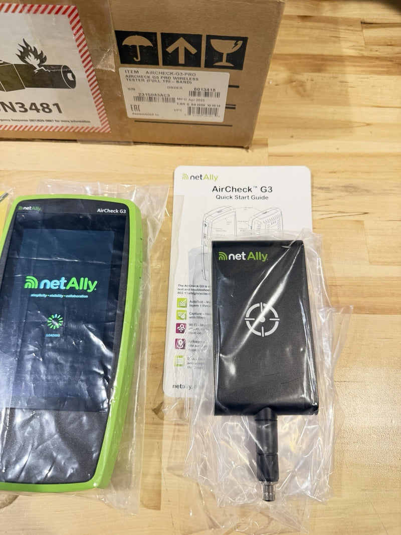 NETALLY AIRCHECK G3 PRO WIRELESS TESTER WITH CHARGER & ANTENNA