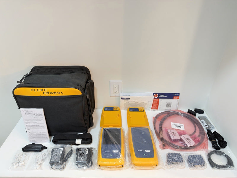 FLUKE NETWORKS DSX2-5000 LAN CABLE CERTIFIBER TESTER CALIBRATED 2024 NEW