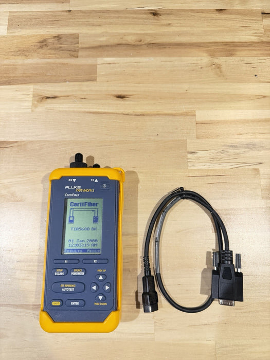 FLUKE NETWORKS CERTIFIBER REMOTE 2955-4008-01 TESTED