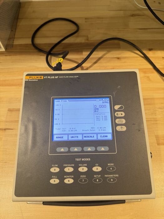 FLUKE VT PLUS HF GAS FLOW ANALYZER W / BAG & CHARGER (TESTED) SHIPS FAST