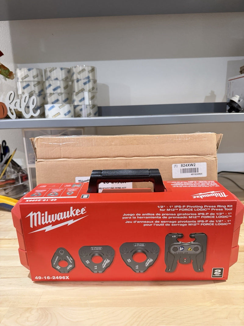 MILWAUKEE 49-16-2496X 1/2"-1" IPS-P PIVOTING PRESS RING KIT