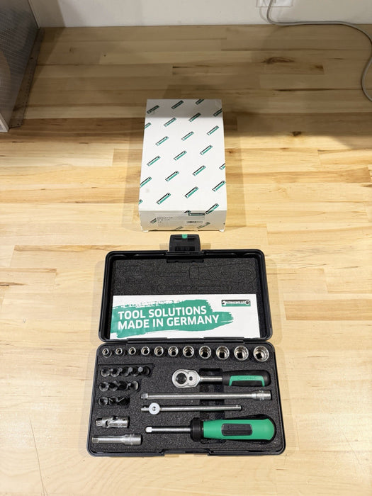 STAHLWILLE SOCKET SET 1/4" SET W/  29 PIECE KIT 40D/23/6 T KN (NEW SEALED)