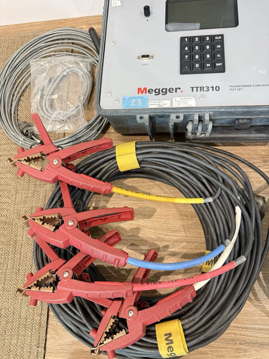 MEGGER TTR310 THREE PHASE TRANSFORMER TURNS RATIO TESTER CALIBRATED 2026