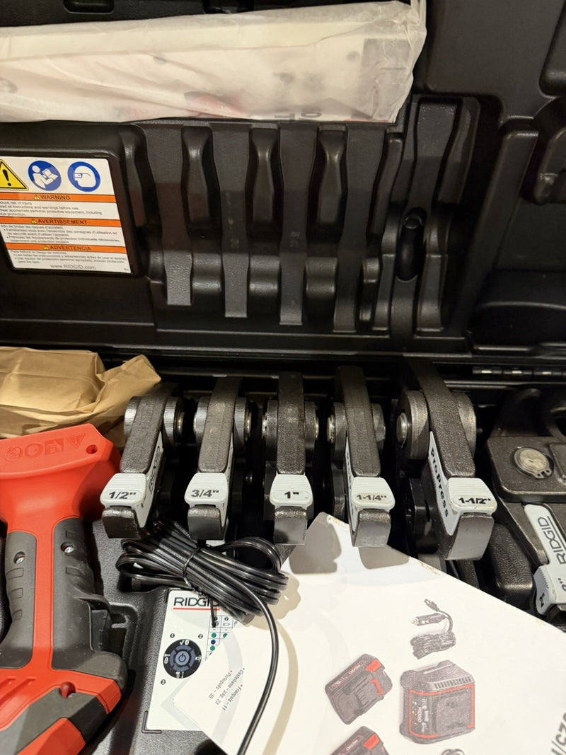 RIDGID RP 350 PRESS TOOL KIT 67053 1/2" TO 2" PROPRESS JAWS - NEW FACTORY SEALED