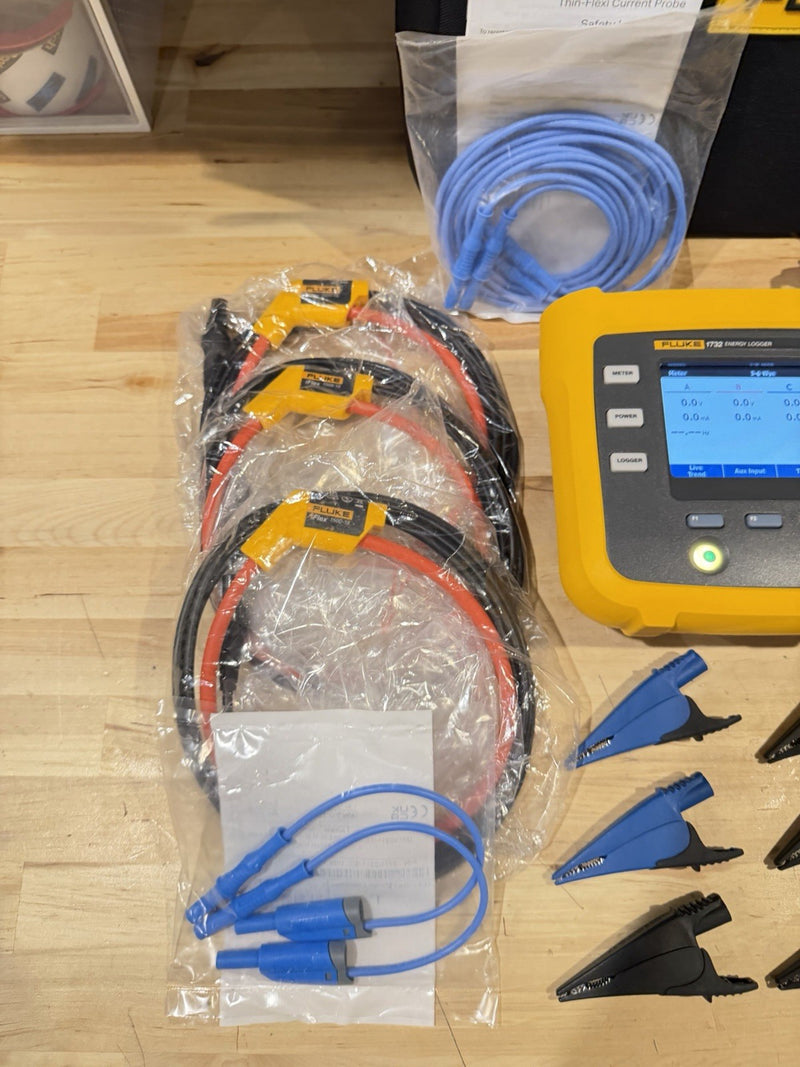 FLUKE 1732/EUS ENERGY LOGGER BOX KIT- SHIPS FAST (FREE SHIPPING)