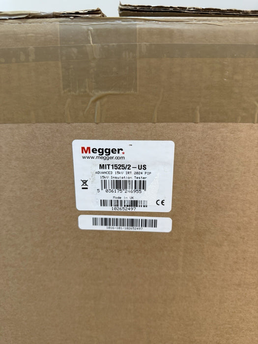 MEGGER MIT1525-2 15KV ADVANCED INSULATION TESTER(CALIBRATED 2026/2027)NEW SEALED