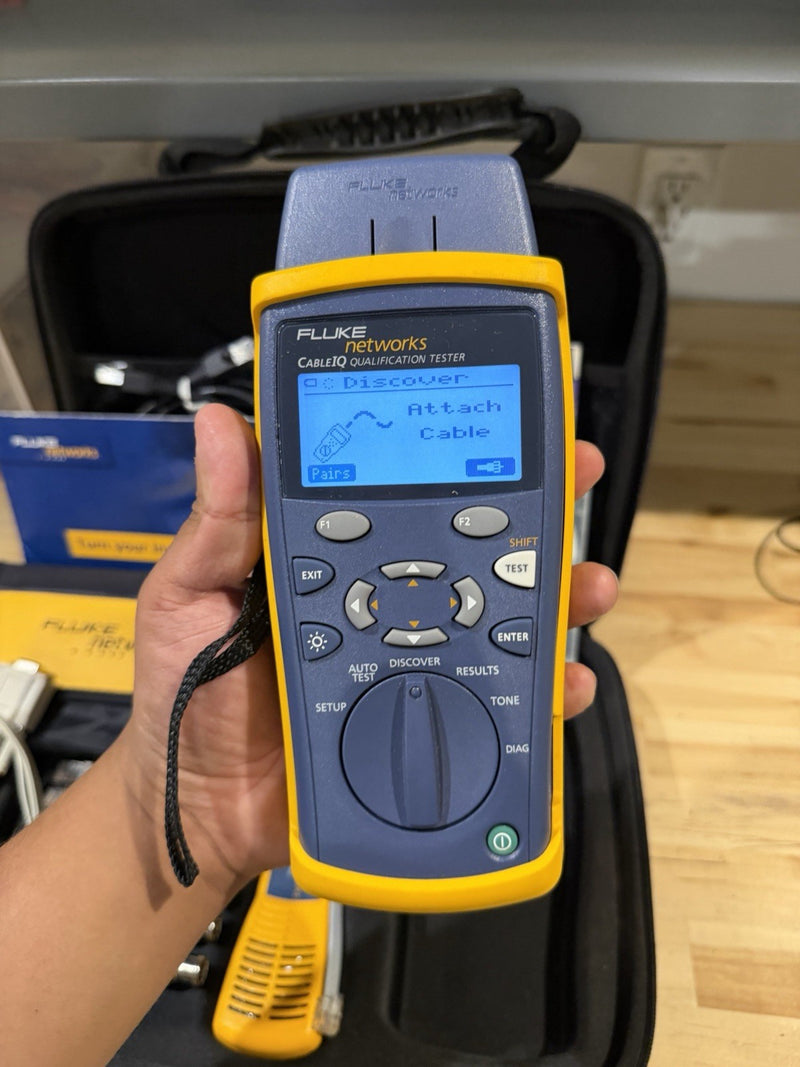 FLUKE NETWORKS CABLE IQ QUALIFICATION TESTER KIT TESTED