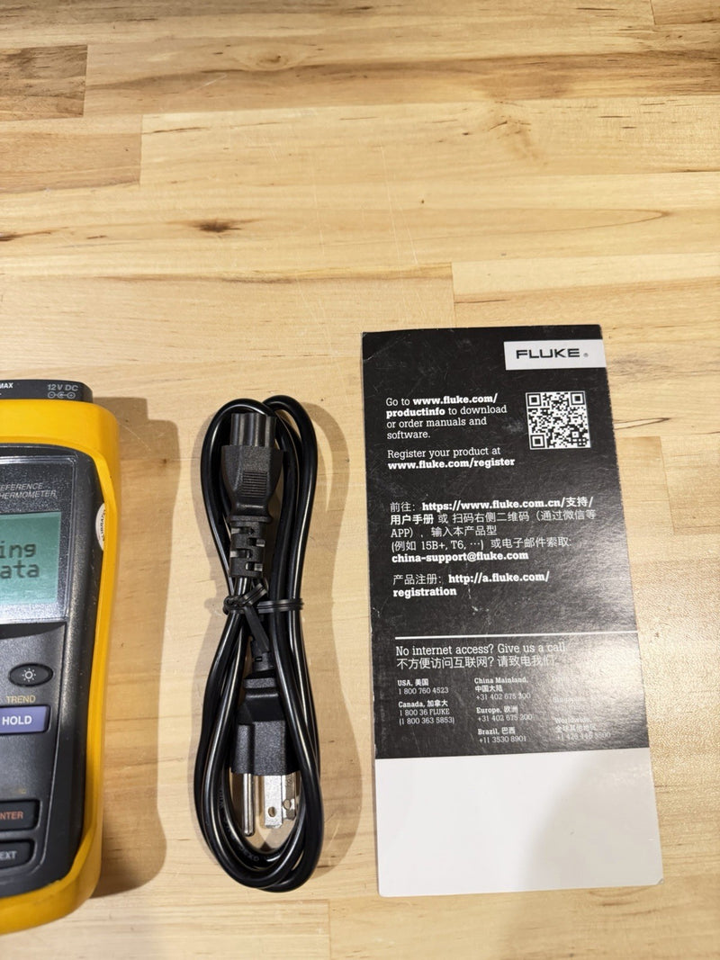 FLUKE 1523 REFERENCE THERMOMETER CALIBRATED 2026 TESTED