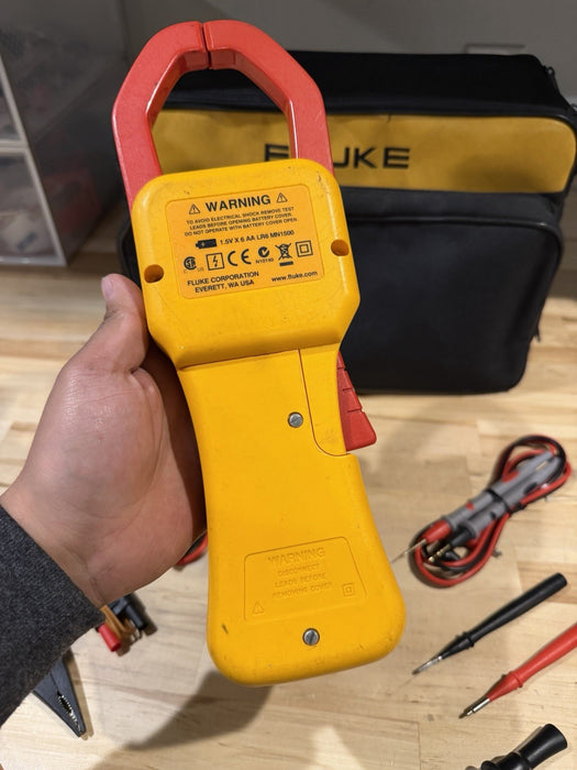 FLUKE 345 POWER QUALITY CLAMP METER W/LEADS & ACCESSORIES /FREE SHIPPING READ
