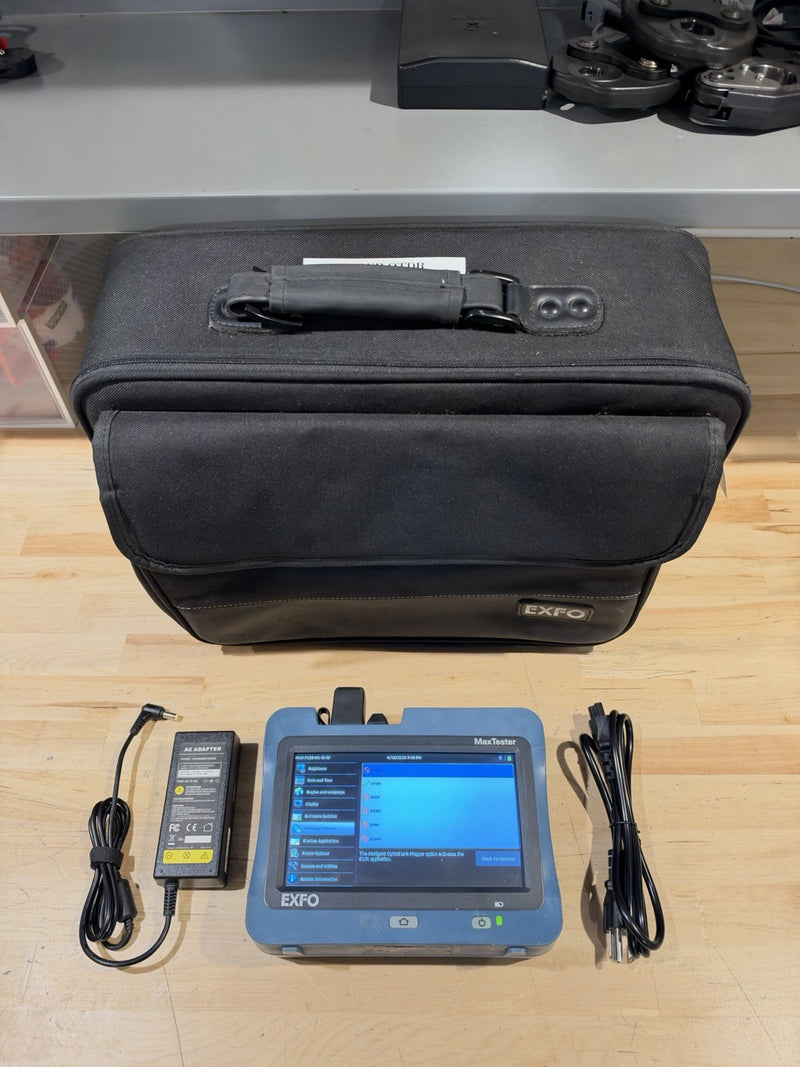 EXFO MAX-715B MAX TESTER SM FIBER OTDR W/ PM & VFL MAX-715B-M1-EI MAX715B TESTED
