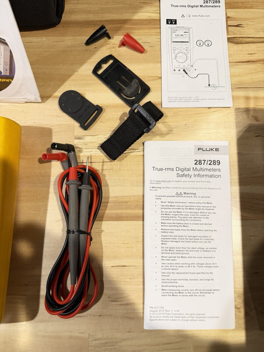 FLUKE 289 FVF COMBO KIT TRUE-RMS DATA LOGGING MULTIMETER (FREE SHIPPING) TESTED