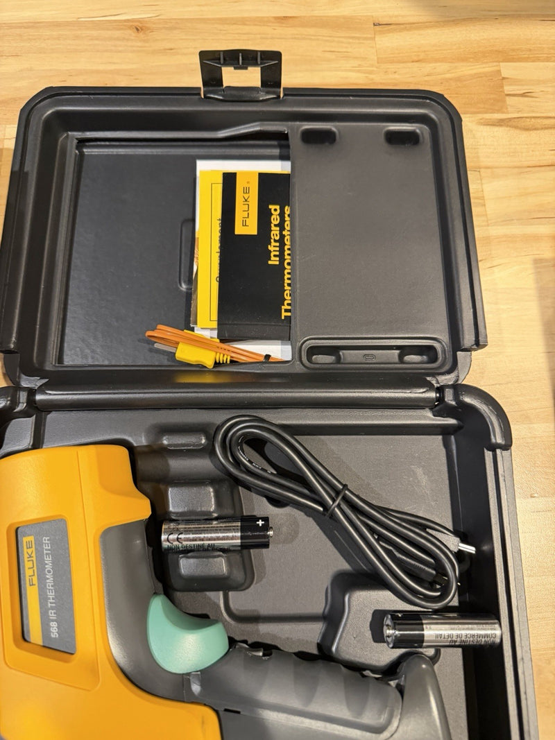 FLUKE 568 INFD & CONTACT THERMOMETER WITH GRAPHICAL LCD DISPLAY RARE