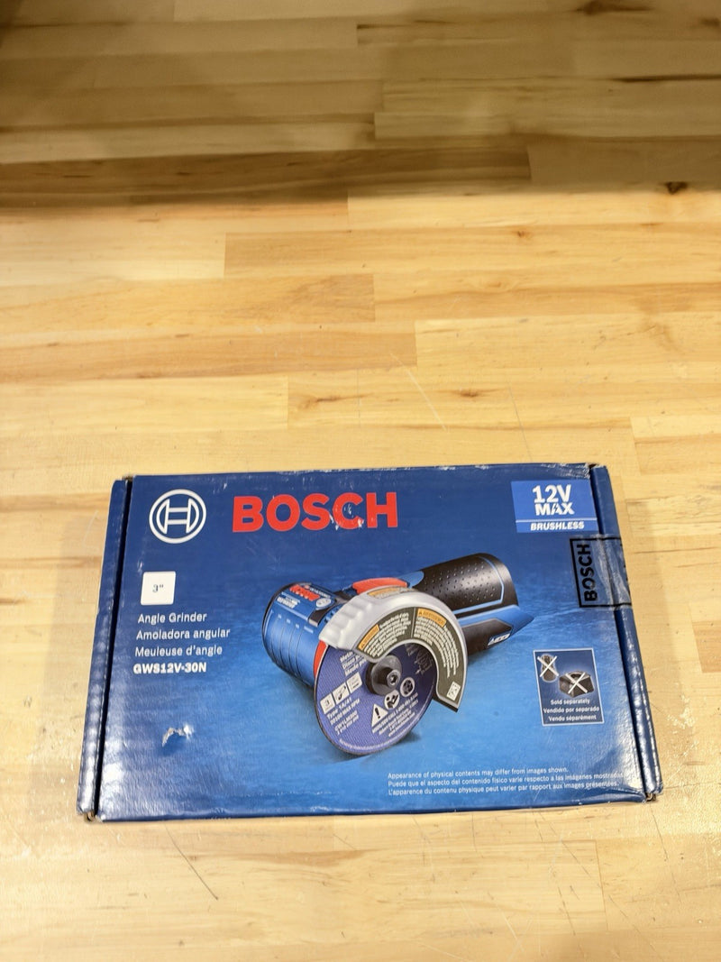BOSCH GWS12V-30N 12V MAX BRUSHLESS 3” CORDLESS ANGLE GRINDER BARE TOOL (NEW)