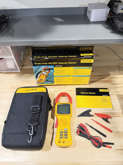 FLUKE 355 AC/DC CLAMP METER 2000A TESTED