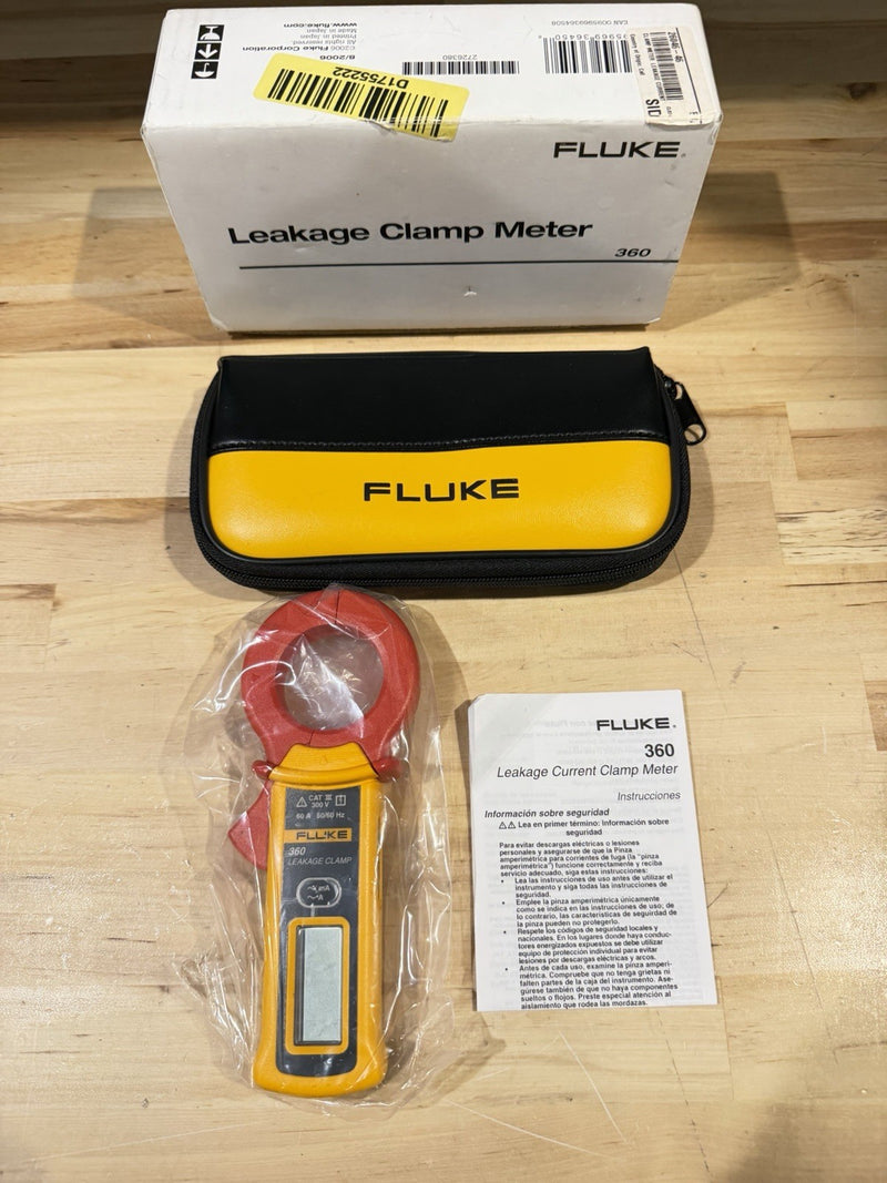 FLUKE 360 AC LEAKAGE CURRENT CLAMP METER TESTED RARE