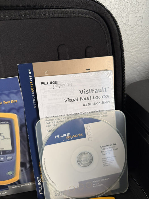 FLUKE FTK1300 SIMPLIFIBER PRO KIT WITH ACCESSORIES & BAG