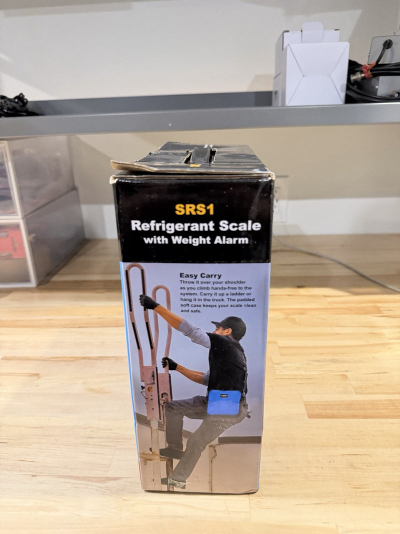 FIELDPIECE SRS1 REFRIGERANT SCALE WITH WEIGHT ALARM & CASE 110LB CAPACITY