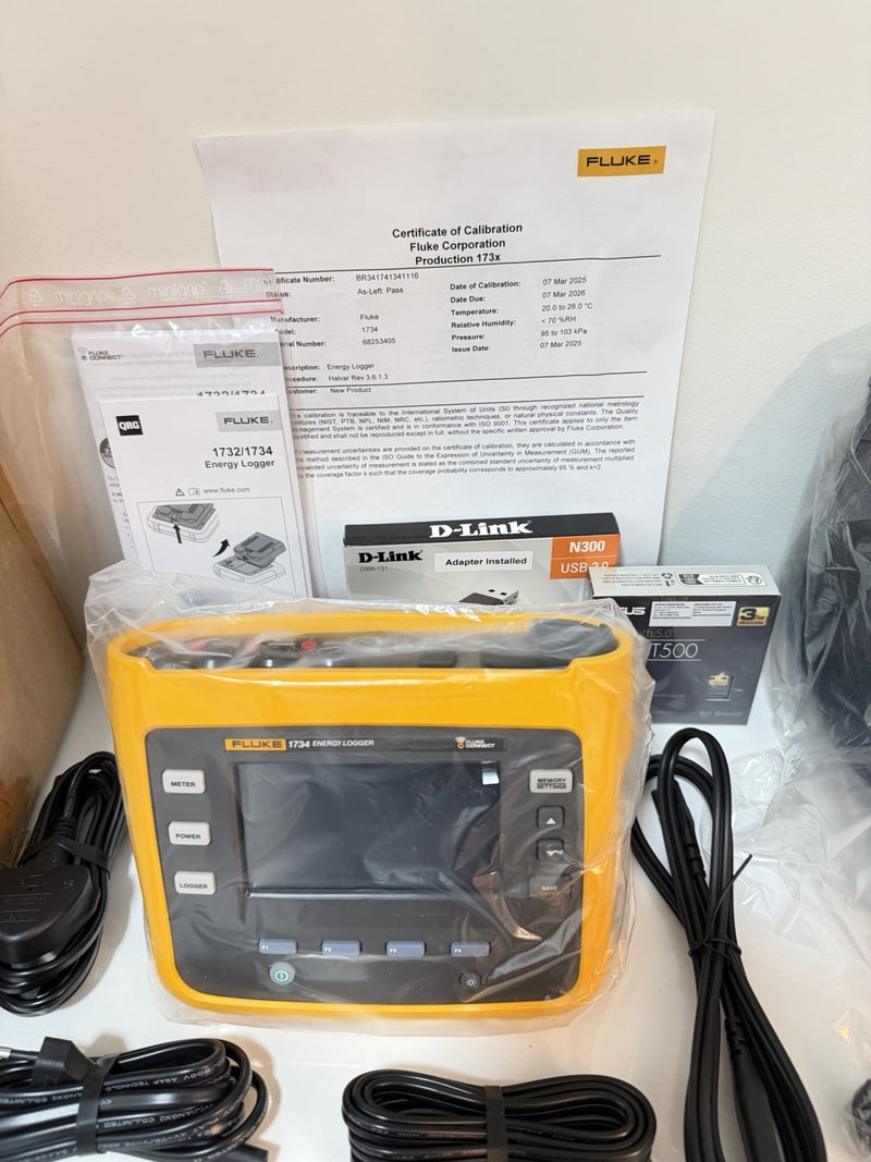 FLUKE 1734/EUS ENERGY LOGGER CALIBRATED 2026