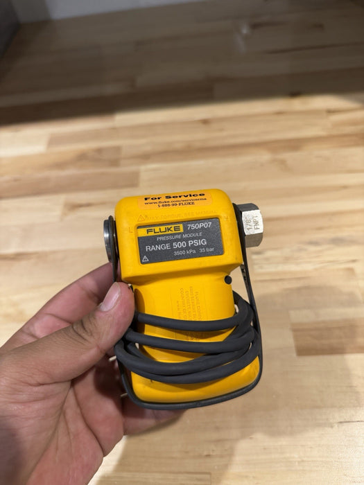 FLUKE 750P07 500 PSIG 35 BAR PRESSURE MODULE TESTED