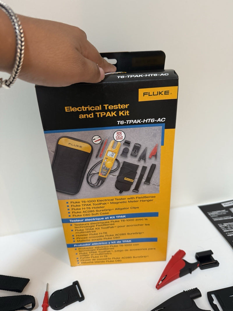 FLUKE T6-1000 ELECTRICAL TESTER WITH TPAK-HT6 AC285 KIT
