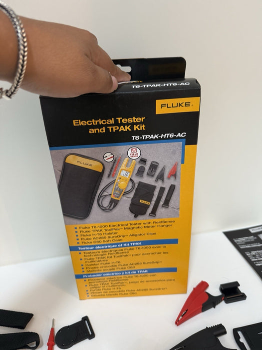 FLUKE T6-1000 ELECTRICAL TESTER WITH TPAK-HT6 AC285 KIT