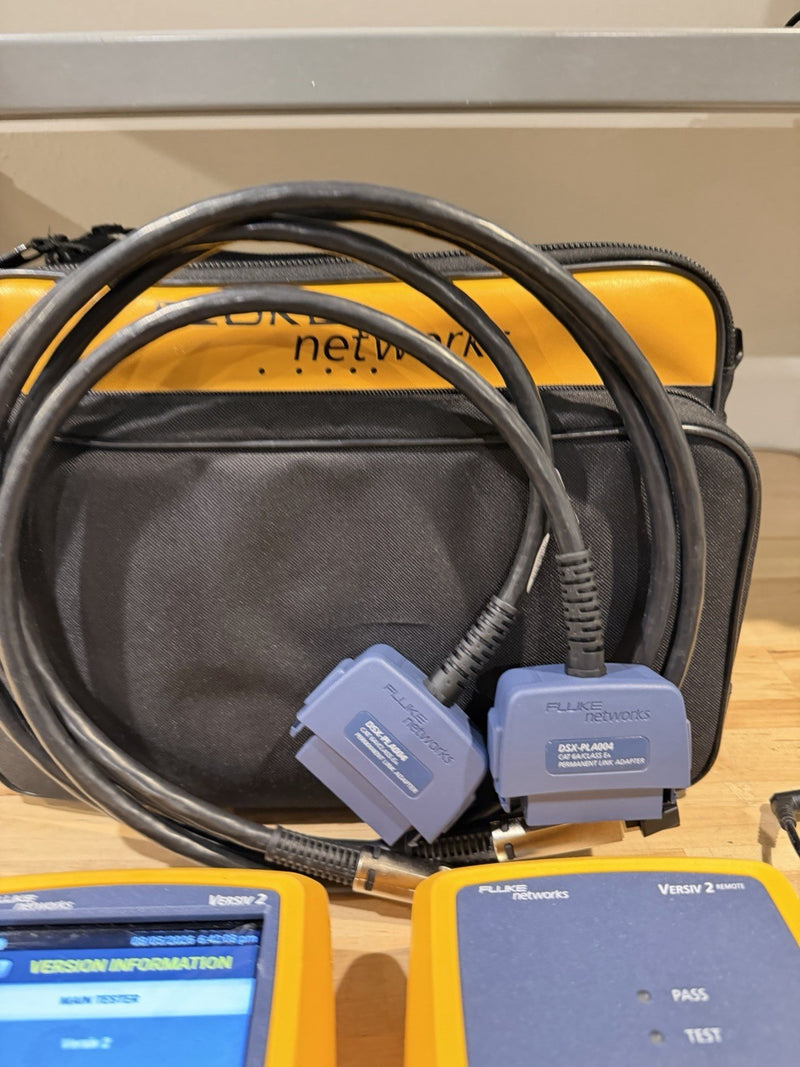 FLUKE NETWORKS DSX2-5000 2 CAT6 CAT6A LAN CABLE CERTIFIER TESTER CALIBRATED 2025