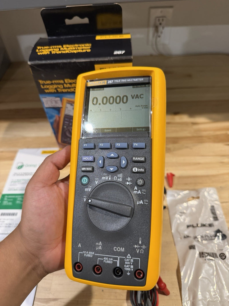 FLUKE 287 TRUE-RMS ELECTRONIC LOGGING MULTIMETER W/ TREND CAPTURE (NEW)