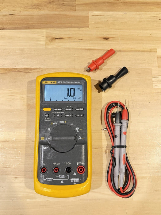 FLUKE 87V TRUE RMS MULTIMETER W/ LEADS (TESTED) SHIPS FAST