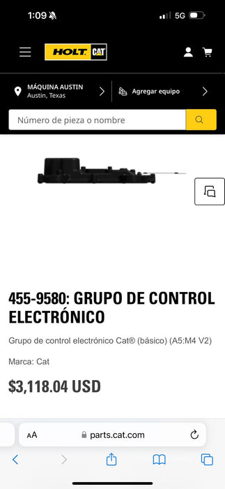 CAT 455-9580 CONTROL GP ECM -