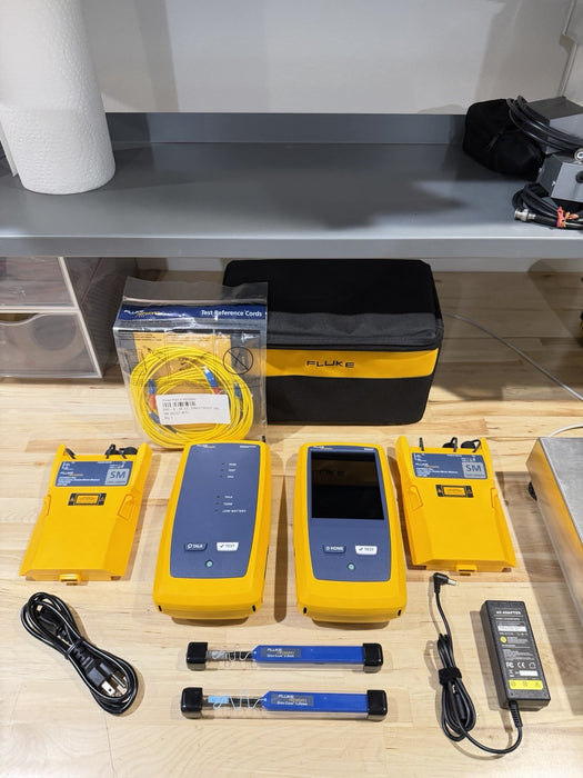 FLUKE NETWORKS CFP-SM CERTIFIBER PRO MODULE SET & DSX VERSIV MAINFRAME & REMOTE