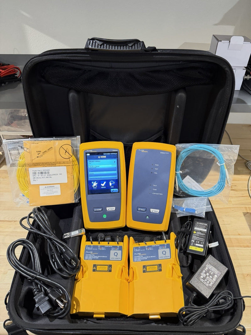 FLUKE NETWORKS CFP-100-Q CERTIFIBER PRO QUAD OLTS V1 WITH WIFI TESTED