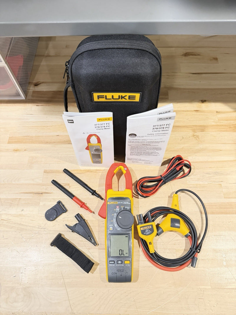 FLUKE 377 FC NON-CONTACT VOLTAGE CLAMP METER SHIPS FAST