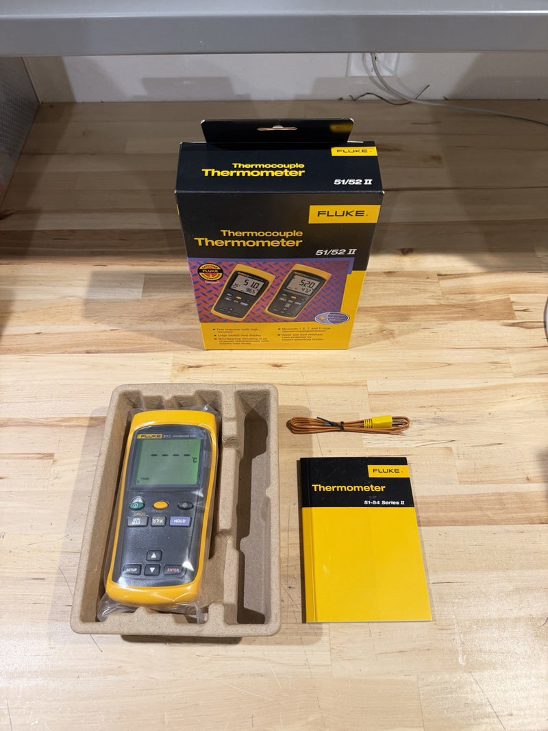 FLUKE 51 II THERMOCOUPLE THERMOMETER- SHIPS FAST (NEW)