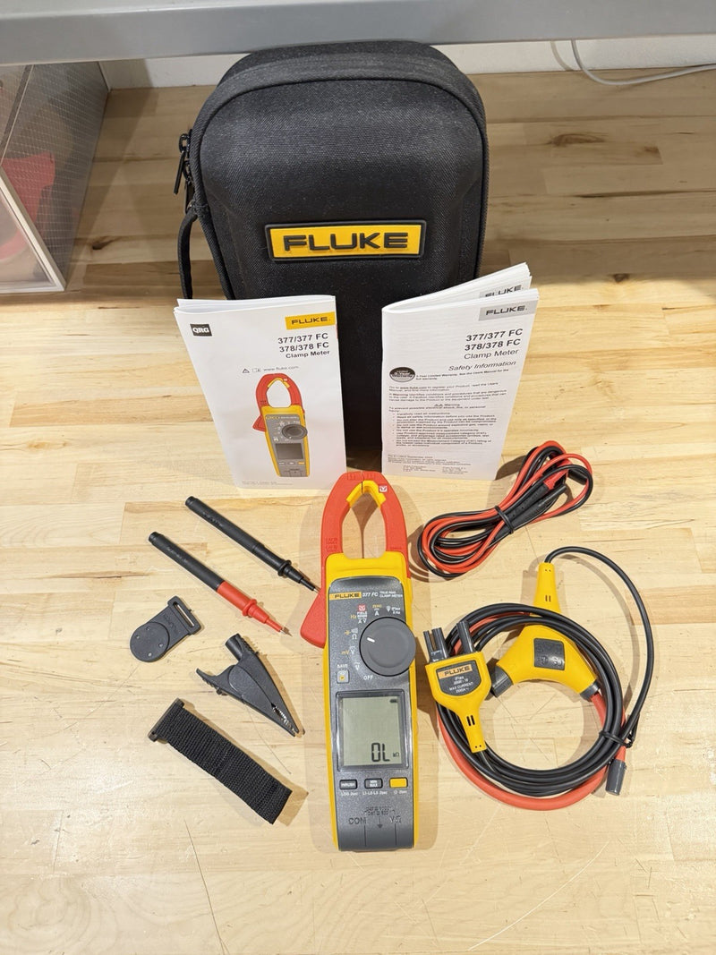 FLUKE 377 FC NON-CONTACT VOLTAGE CLAMP METER SHIPS FAST