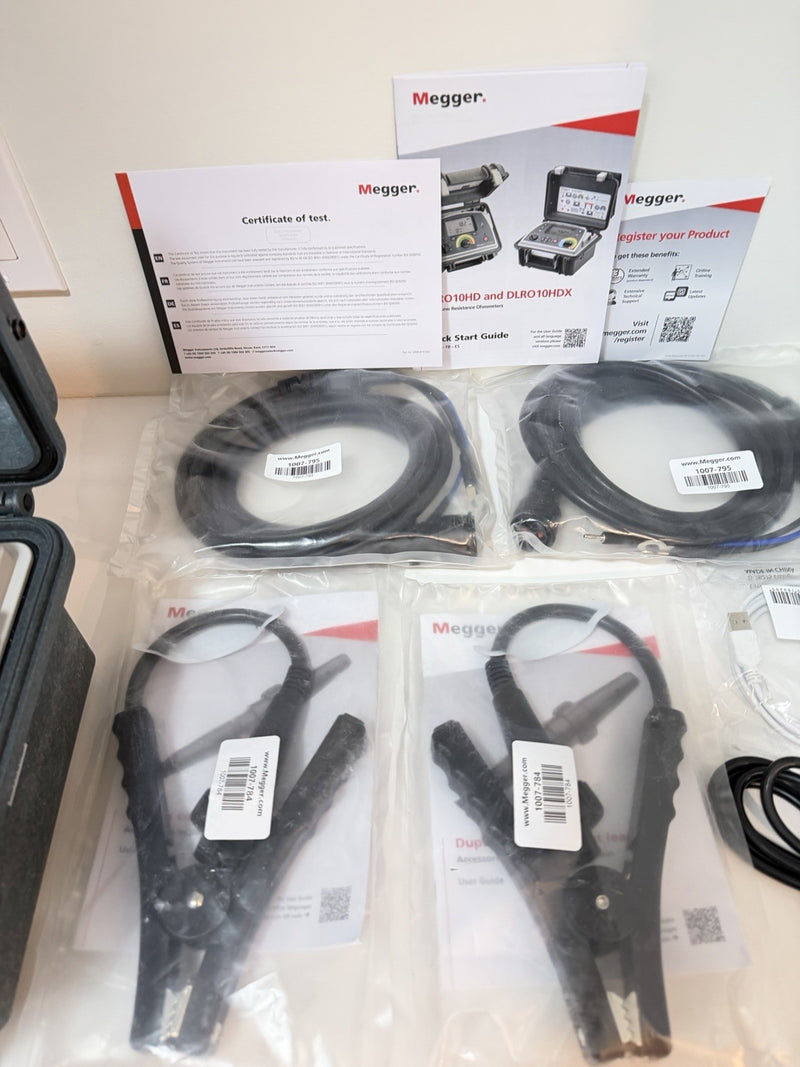 MEGGER DLRO10HDX DIGITAL LOW RESISTANCE OHMMETER KITCALIBRATED 2025