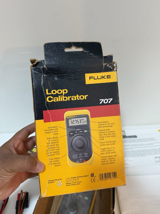 FLUKE 707 CURRENT LOOP CALIBRATOR