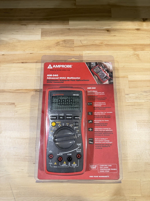 AMPROBE AM-540 ADVANCED HVAC MULTIMETER (NEW SEALED) SHIPS FAST
