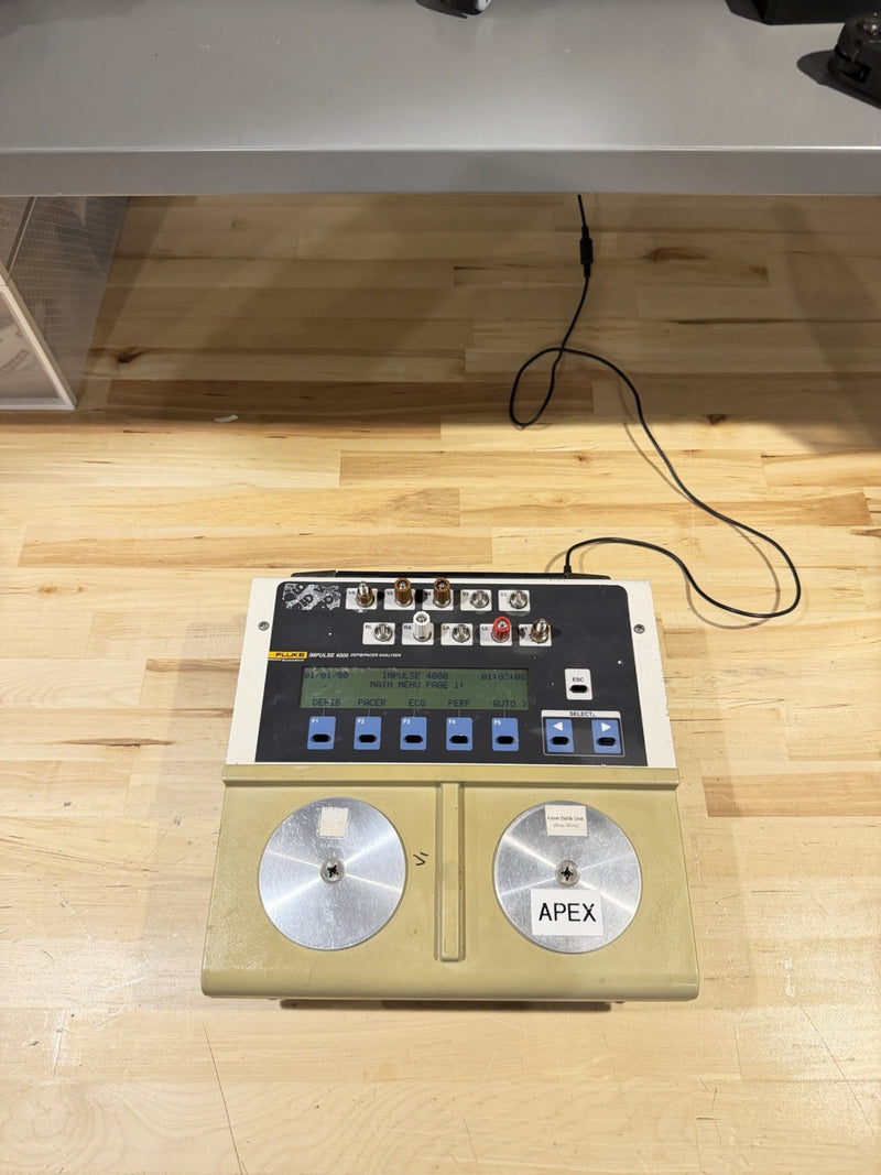FLUKE IMPULSE 4000 DEFIB/PACER ANALYZER W/ CHARGER (TESTED) SHIPS FAST