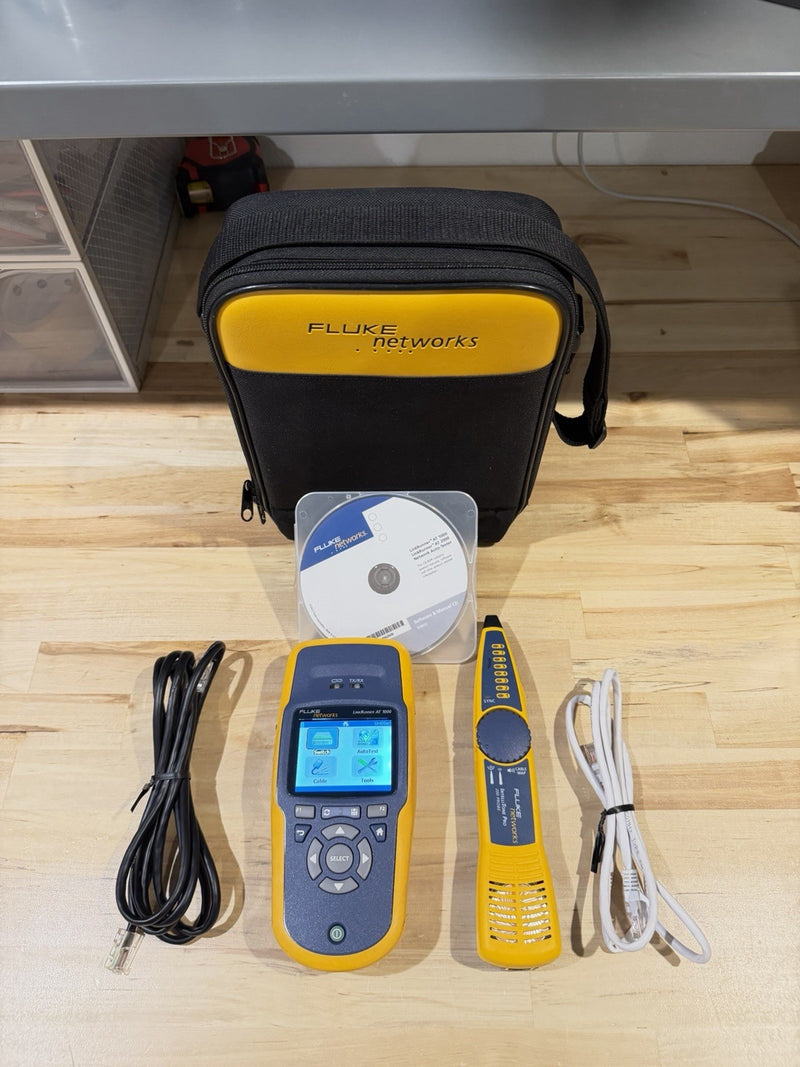 FLUKE NETWORKS LRAT-1000 LINKRUNNER AT-1000 AUTO TESTER W INTELLITONE PROBE 200