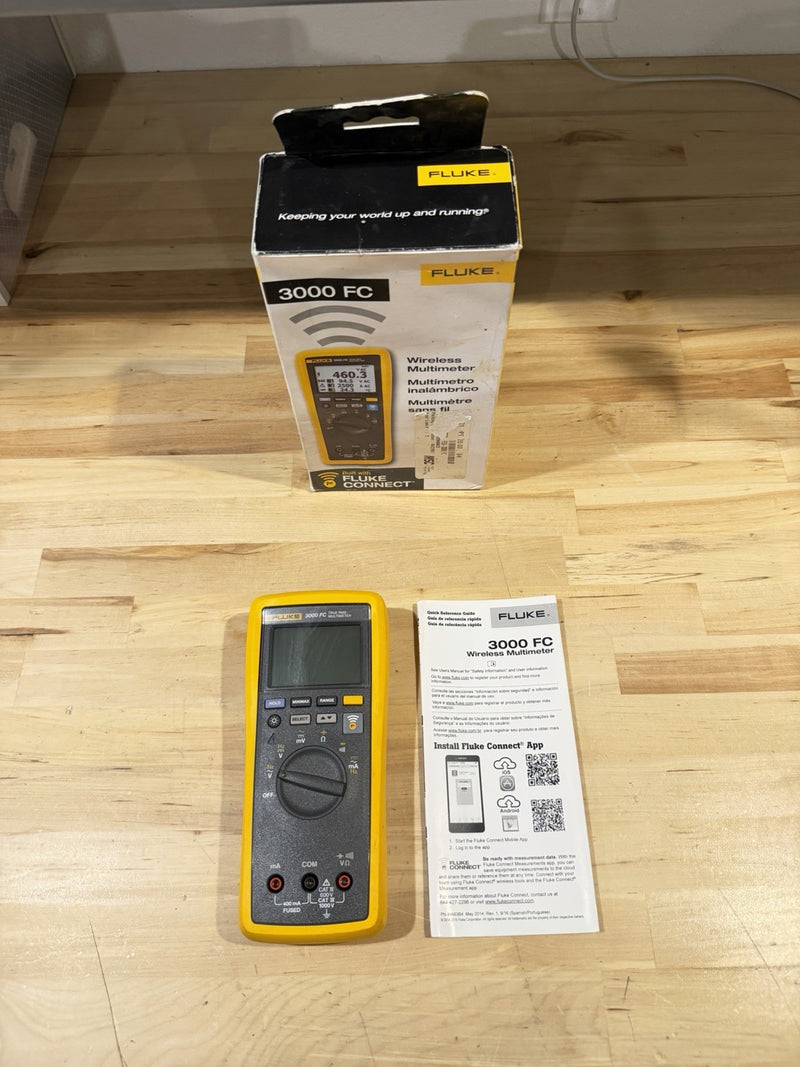 FLUKE 3000 FC WIRELESS DIGITAL MULTIMETER FOR PARTS