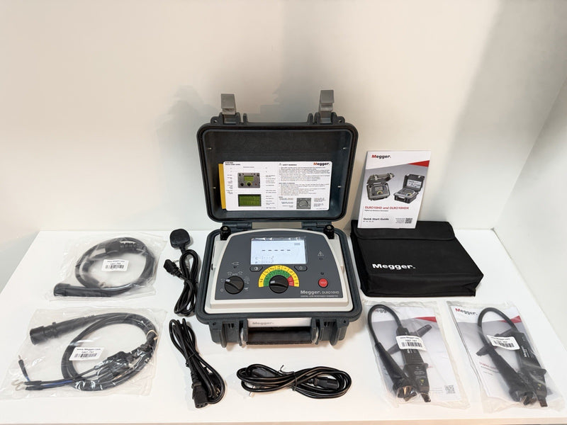 MEGGER DLRO10HD DIGITAL LOW RESISTANCE OHMMETER WITH CABLES