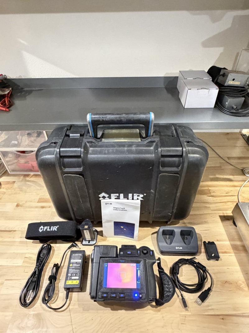 FLIR T640 THERMAL IMAGING CAMERA WITH ACCESSORIES TESTED