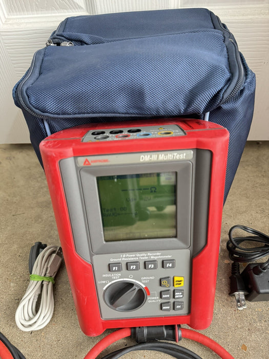AMPROBE DM-III MULTITEST FLEX POWER DATALOGGER BR CALIBRATED 2023