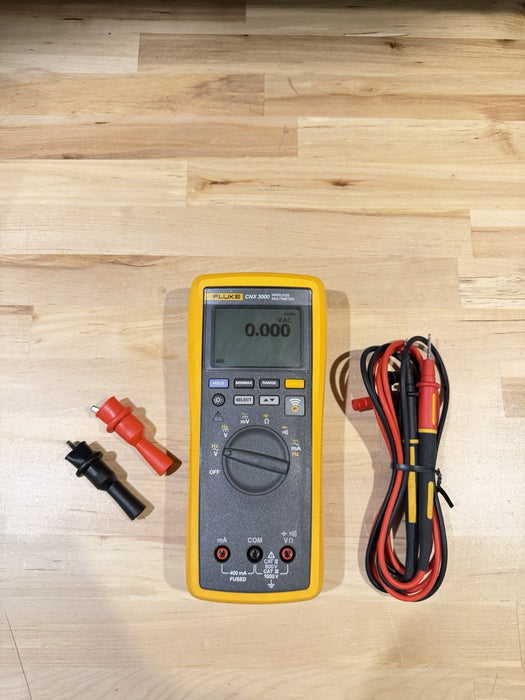 FLUKE CNX 3000 WIRELESS MULTIMETER W/ LEADS & CLIPS - SHIPS FAST