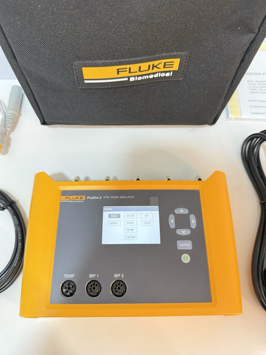 FLUKE BIOMEDICAL PROSIM 2 VITAL SIGNS SIMULATOR WITH CHARGEE CALIBRATED 2024 NEW