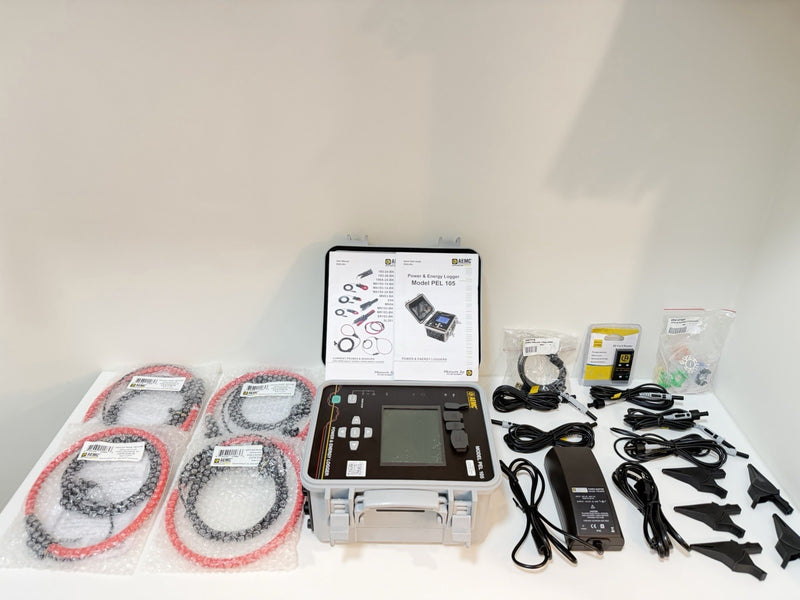 AEMC PEL 105 POWER & ENERGY LOGGER WITH ACCESSORIES