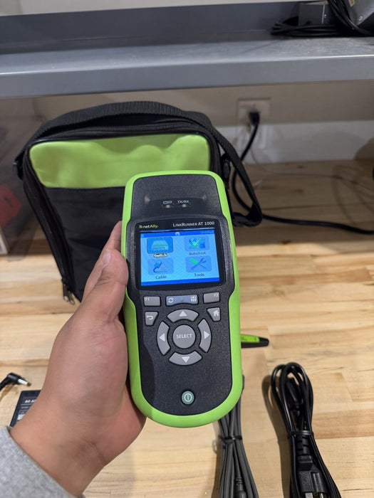 NETALLY LINKRUNNER AT 1000 TESTER WITH ACCESSORIES TESTED