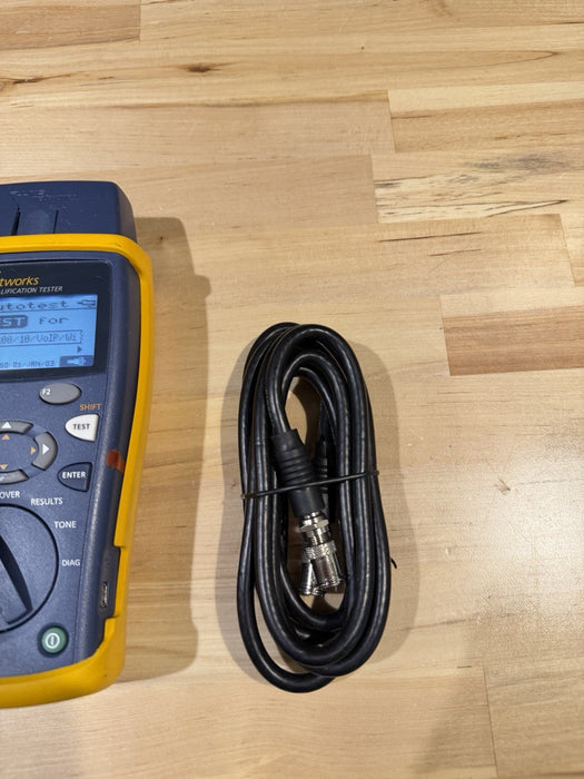 FLUKE NETWORKS CABLE IQ QUALIFICATION TESTER TESTED
