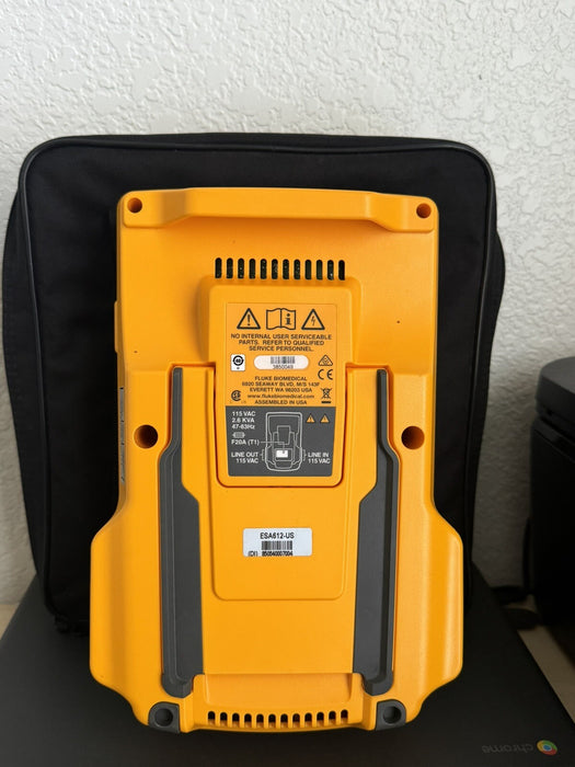 FLUKE ESA612 ELECTRICAL SAFETY ANALYZER 115V WITH ACCESSORIES & BAG